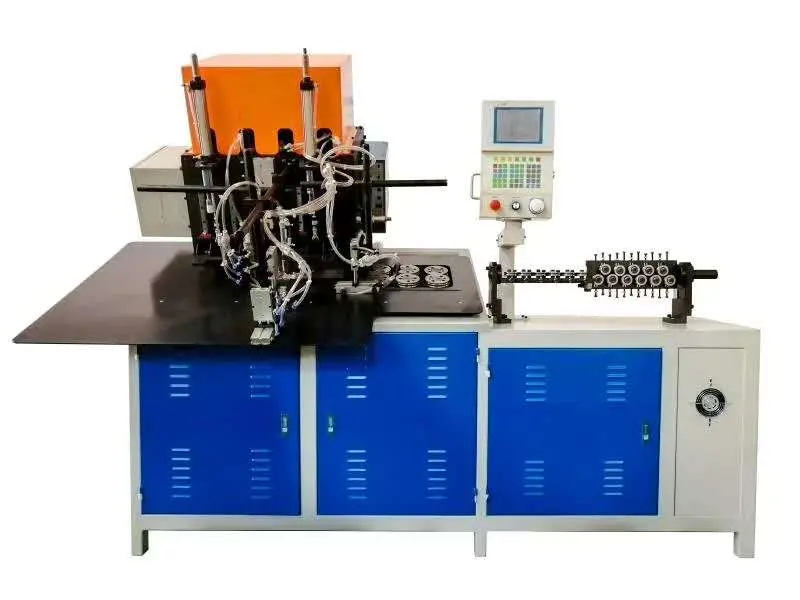 Pressing Round Wire Punching Hole New Function 2D CNC Wire Bending Machine with Butt Welding